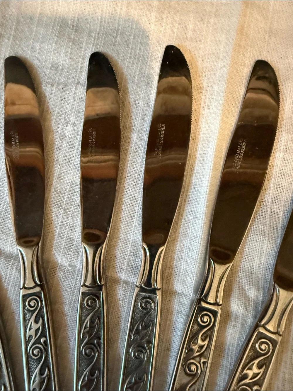 Vintage Oxford Hall Palo Alto Butter Table Knife Set - 6 Piece